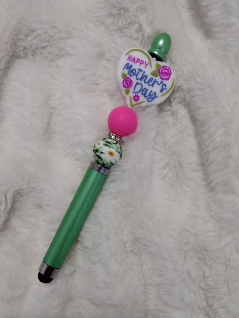Mother's Day Pink and Green  Stylus Pen